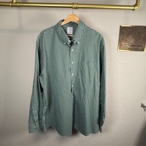 Brooks Brothers Regent Fit Gingham Button Down Shirt Men's Non Iron Stretch